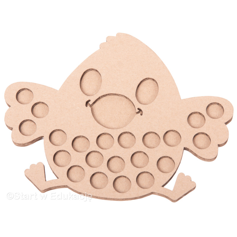 Wielkanoc wesoły kurczak pisklak - Terapia ręki - Wysypywanka sensoryczna Wielkanoc