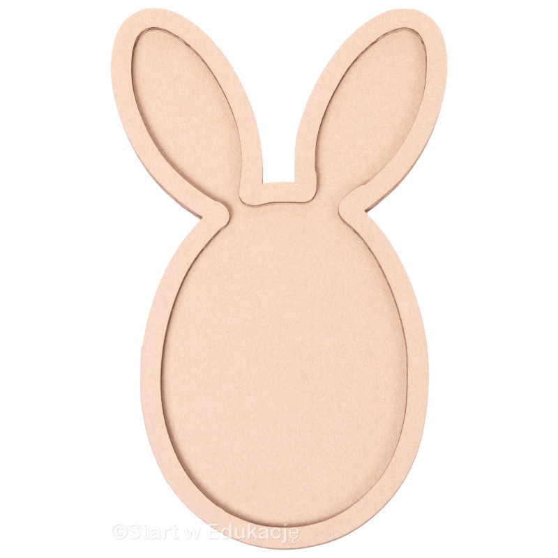 Wielkanoc jajko z uszami królik - Wysypywanka sensoryczna Wielkanoc