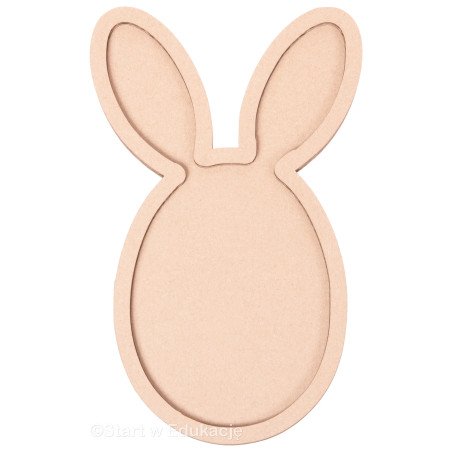 Wielkanoc jajko z uszami królik - Wysypywanka sensoryczna Wielkanoc