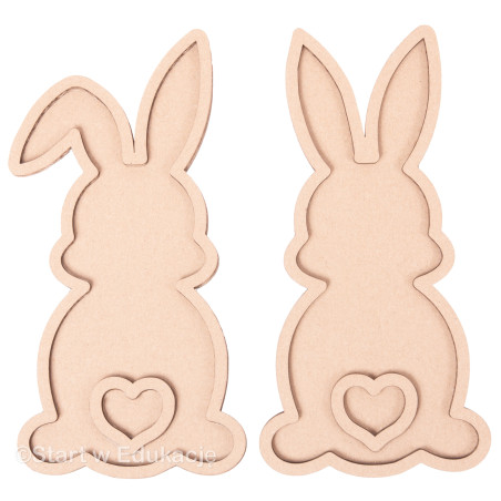 Wielkanoc Zestaw króliczek królik zajączek zając - Wysypywanka sensoryczna Wielkanoc