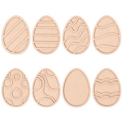 Zestaw 8 pisanek - pisanka wielkanoc - Wysypywanka sensoryczna Wielkanoc