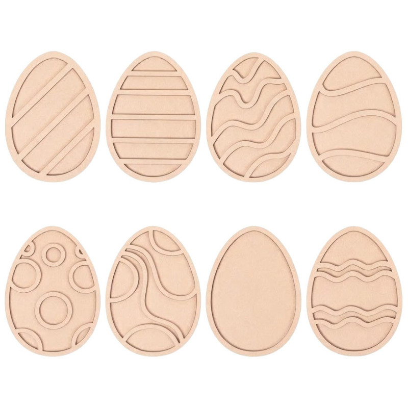 Zestaw 8 pisanek - pisanka wielkanoc - Wysypywanka sensoryczna Wielkanoc