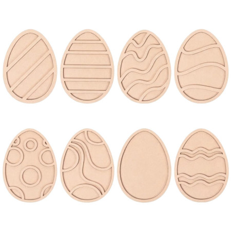 Zestaw 8 pisanek - pisanka wielkanoc - Wysypywanka sensoryczna Wielkanoc