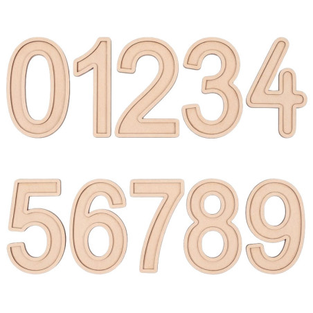 Zestaw 10 cyfr - Wysypywanka sensoryczna