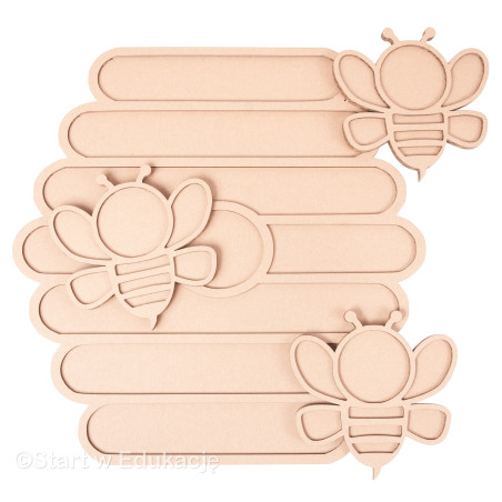 Zestaw Ul i 6 pszczół - Wysypywanka sensoryczna